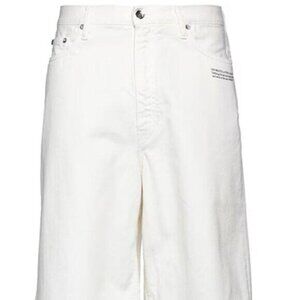 OFF-WHITE white Denim shorts 30